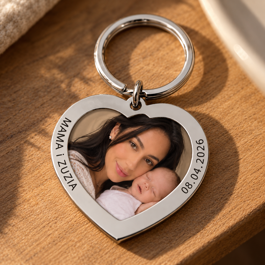 Personalizowany brelok Euloria ze zdjęciem w kolorze